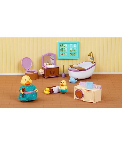 Lil Woodzeez – Dollhouse Furniture – Animal Figurines – Bath & Laundry Set – Kids 3 Years + $27.64 Play Figure Playsets