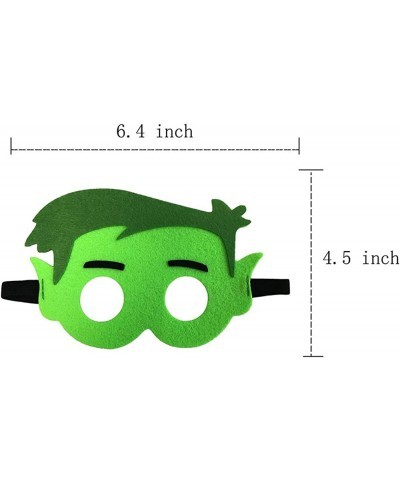 10 Pcs Superhero Felt Mask Hero Felt Mask With Elastic Bands Party Supplies for Kids Birthday Gifts for Boys and Girls Role P...