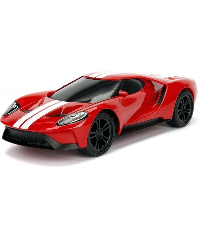 Hyperchargers 1:16 Big Time Muscle R/C '17 Ford GT Vehicle Ready to Run USB Charging Radio Control Car red red w/ White Strip...