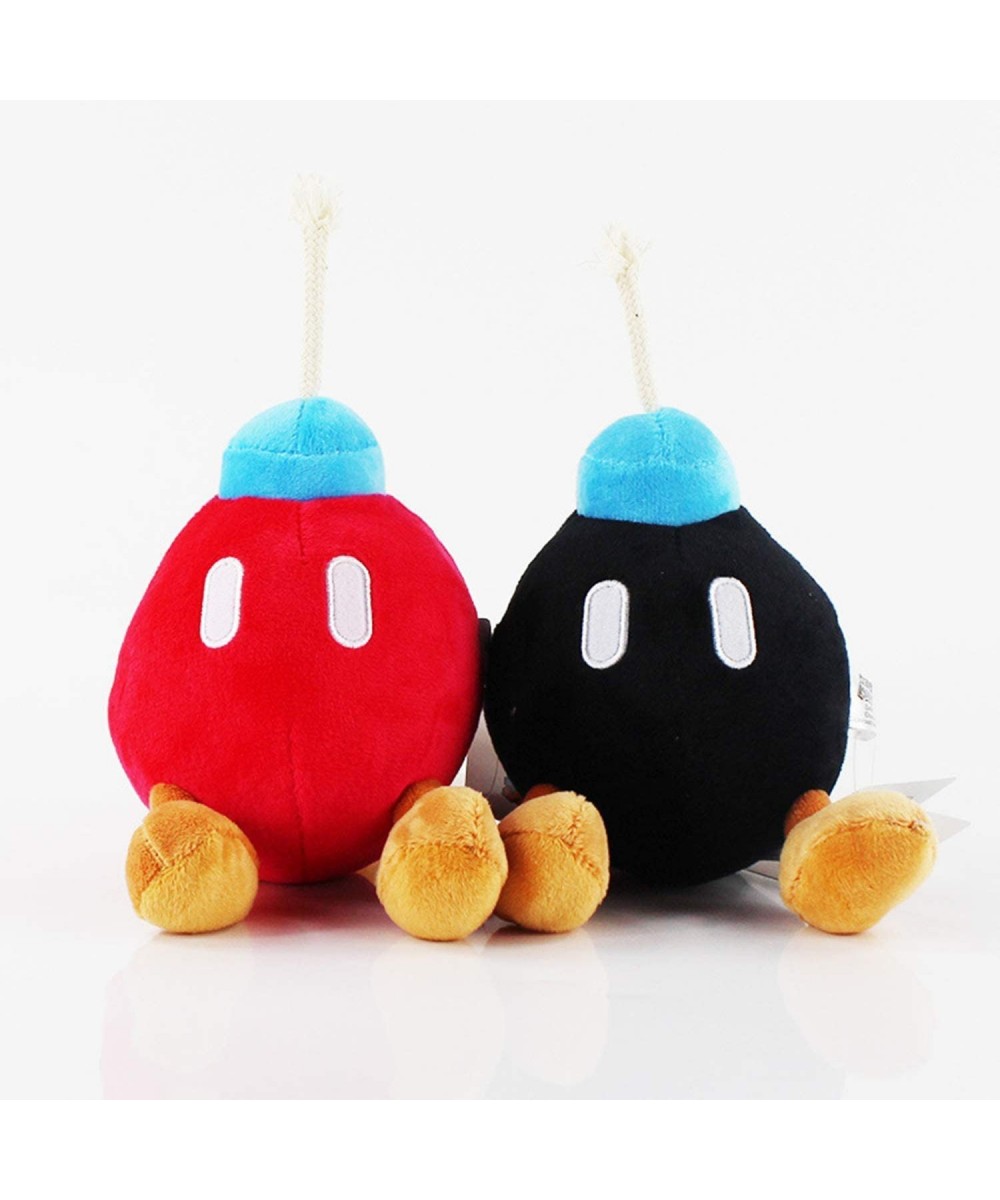 Bob-omb Bomb Red Black Plush Toy Set for Children Kids Gifts New 5.5 Inches $28.13 Plush Figure Toys