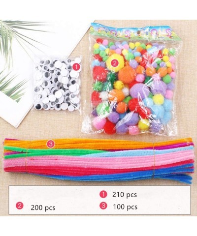 Crafts DIY Art Supplies Pom Pom Pipe Cleaners Wiggle Eyes and Craft Sticks Non-Woven Felt Fabric Sheets $18.22 Kids' Drawing ...