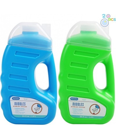 Bubble Solution Refill 64oz | Non Toxic Bubble Maker Solution for Kids | Bubble Liquid with Easy Pour Funnel Top for Bubble M...