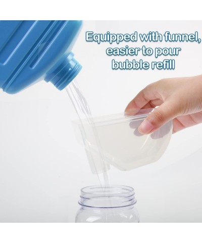 Bubble Solution Refill 64oz | Non Toxic Bubble Maker Solution for Kids | Bubble Liquid with Easy Pour Funnel Top for Bubble M...