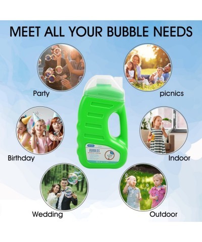 Bubble Solution Refill 64oz | Non Toxic Bubble Maker Solution for Kids | Bubble Liquid with Easy Pour Funnel Top for Bubble M...