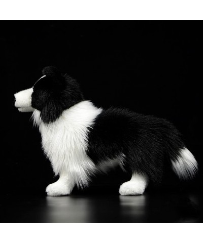 Lifelike Border Collie Plush Dolls Puppy Stuffed Animals Toys 11" Long $47.90 Stuffed Animals & Teddy Bears