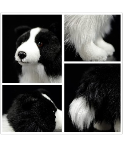 Lifelike Border Collie Plush Dolls Puppy Stuffed Animals Toys 11" Long $47.90 Stuffed Animals & Teddy Bears