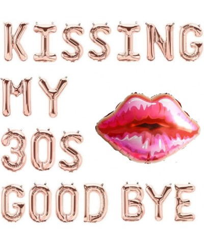 Kissing My 30s Goodbye Decorations Kissing My 30s Goodbye Banner Balloons 40th Birthday Balloon Dirty 40 Balloon $29.31 Kids'...