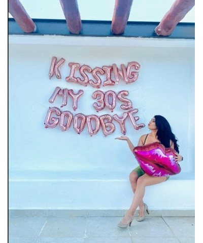 Kissing My 30s Goodbye Decorations Kissing My 30s Goodbye Banner Balloons 40th Birthday Balloon Dirty 40 Balloon $29.31 Kids'...