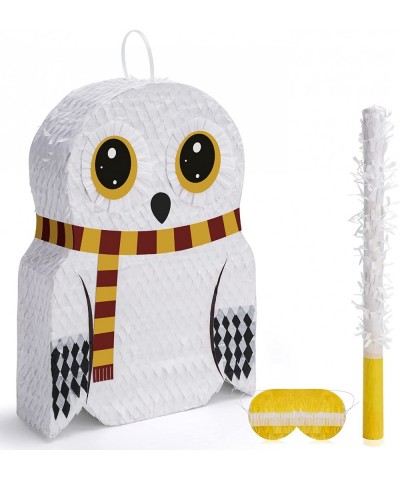 Small Owl Pinata Bundle with a Blindfold (16.5 x 12.5 x 4 Inches) Perfect for Birthday Parties Forest Animal Theme Wizard The...