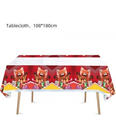 2Pcs Red Panda Tablecloth for Turning Red Table Cover Quinceanera Decorations Birthday Party Supplies Decorations $14.82 Kids...