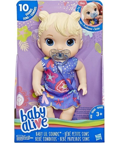 Baby Lil Sounds: Interactive Baby Doll for Girls & Boys Ages 3 & Up Makes 10 Sound Effects Including Giggles Cries Baby Doll ...