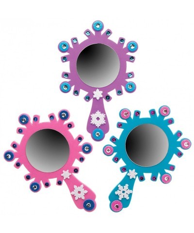 Snow Princess Mirror Kits Arts and Crafts for Kids (Pack of 4) Assorted (AT174) $16.96 Craft Kits