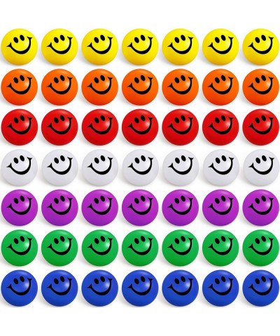 100 Pcs 1.2 Inch Mini Stress Balls Bulk Smile Face Stress Balls Neon Colored Small Stress Relief Foam Balls for Kids and Adul...