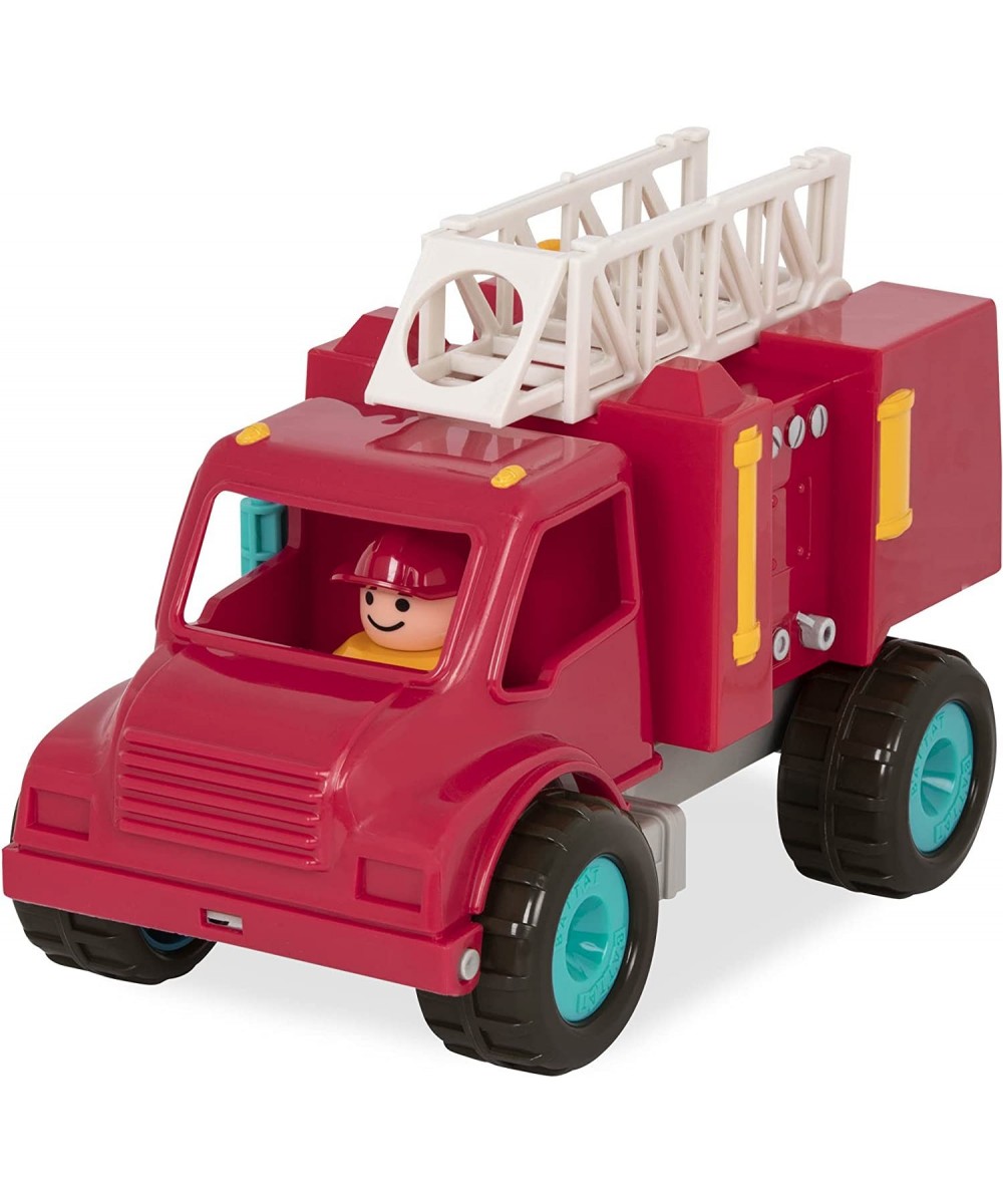 Fire Engine Truck with Working Movable Parts & 2 Firefighters Figurines - Toy Trucks For Toddlers 18M+ Red $18.89 Kids' Play ...