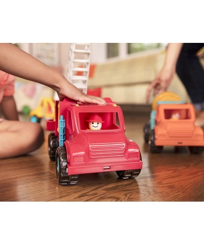 Fire Engine Truck with Working Movable Parts & 2 Firefighters Figurines - Toy Trucks For Toddlers 18M+ Red $18.89 Kids' Play ...