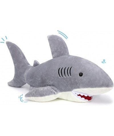 Giant Shark Stuffed Animal Giant Stuffed Shark Plush 51" Large Shark Plush Pillow Toy Gift for Kids Girlfriend Gray $76.64 Ki...