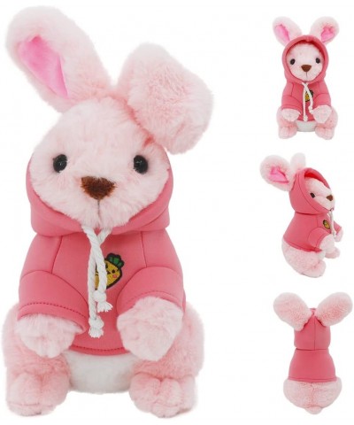 Bunny Stuffed Animal 13.8 Inch Height Weighted Plush Hoodie Rabbit Toy Exclusive Easter Gift Huggable Baby Plushible for Kids...