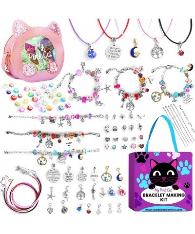 Charm Bracelet Making Kit with Cute Bag Assorted Beads Charms Necklace Jewelry Making Kit for Girls Crafts for Kids Girls Gif...