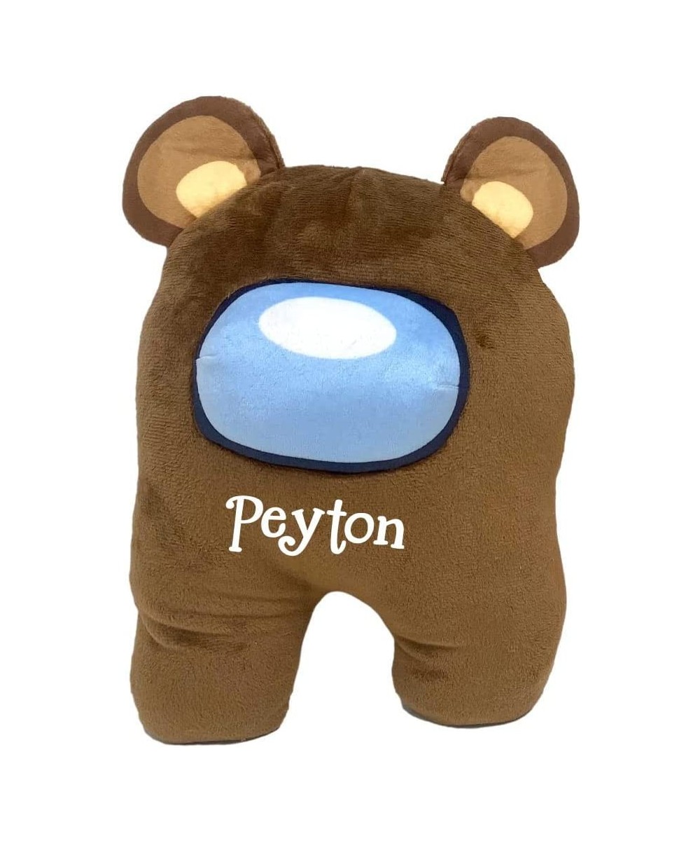 Personalized Among Us Plush - Brown Bear Character Stuffed Keepsake with Custom Name $34.88 Stuffed Animals & Teddy Bears