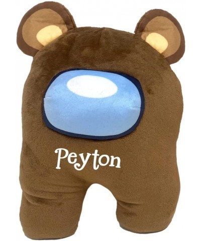 Personalized Among Us Plush - Brown Bear Character Stuffed Keepsake with Custom Name $34.88 Stuffed Animals & Teddy Bears