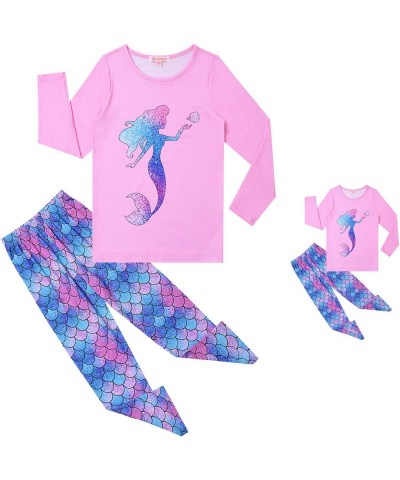 QPANCY Matching Girls&Dolls Pjs Set Kids Pajamas Long Sleeve Fall Winter Sleepwear $48.44 Dolls