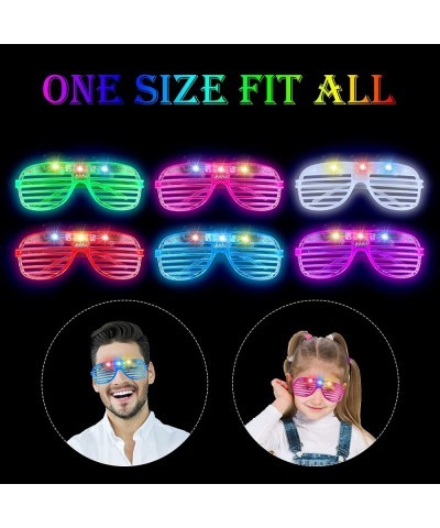 50PCS Led Light Up Glasses 6 Colors Glow Party Favors LED Neon Glow Glasses Glow in The Dark Party Supplies Led Glasses Rave ...