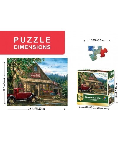 Majestic 1000 Piece Wooden Jigsaw Puzzle Country General Store $28.24 Jigsaw Puzzles