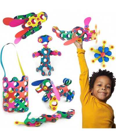 Rainbow 42 Piece Pack - Flexible Durable Imagination-Boosting Magnetic Building Toy- Modern Modular Designs for Hours of STEM...