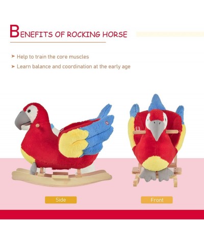 Kids Ride-On Rocking Horse Toy Parrot Style Rocker with Fun Music & Soft Plush Fabric for Children 18-36 Months $115.45 Rocki...