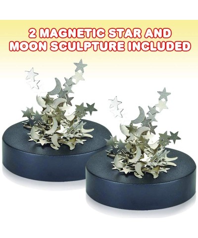 Magnetic Moons and Stars Sculpture Set of 2 Fun Office Desk Accessories Stress-Relief Magnet Fidget Toys for Adults Stocking ...