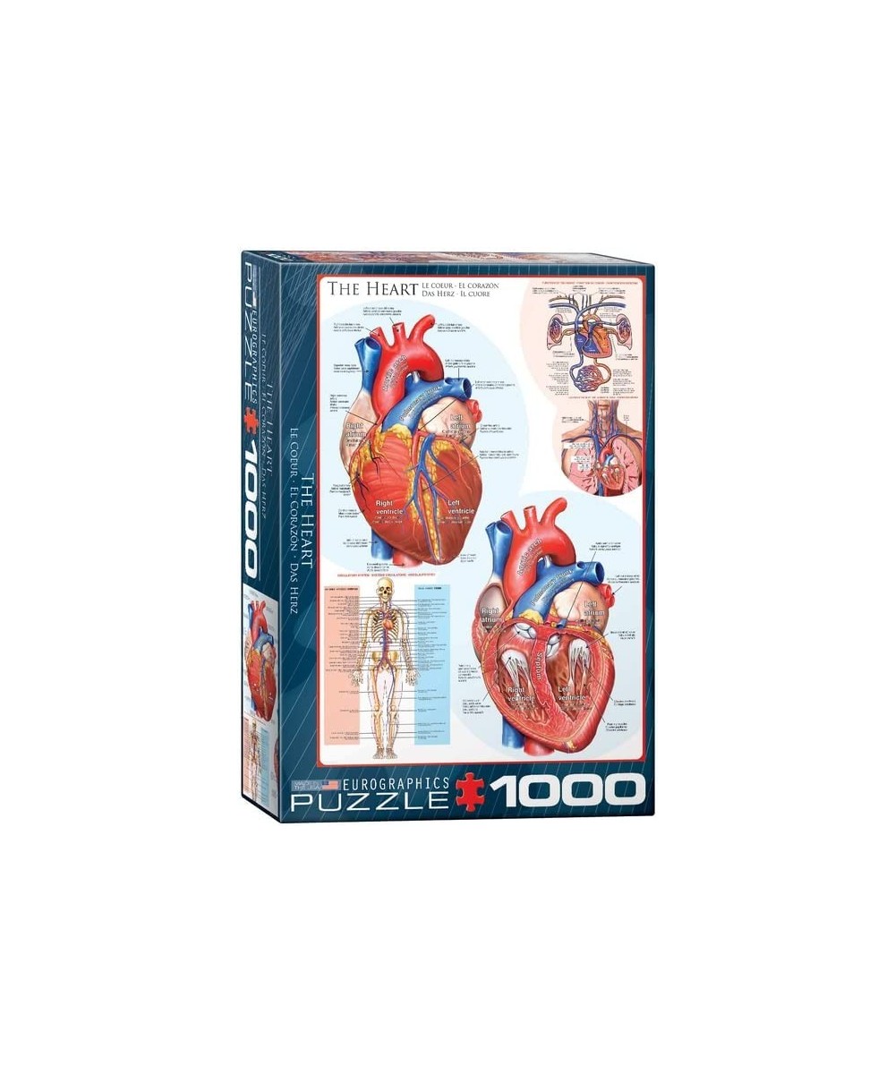 Human Body (The Heart) Puzzle (1000-Piece) Blue $32.99 Jigsaw Puzzles