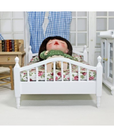 Dollhouse Decoration Accessories Mini Dollhouse Furniture Bed Miniature Bed Room Kids Pretend Play Toy $28.60 Dollhouse Acces...