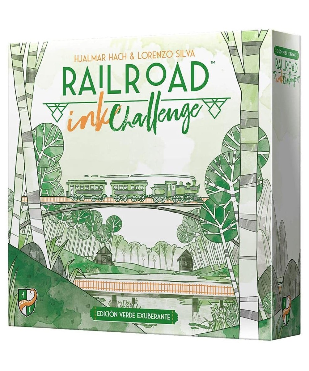 Railroad Ink Challenge: Lush Green Edition - Roll Dice and Draw Railways and Routes Goal Cards to Expand Your Rail Map - Expa...