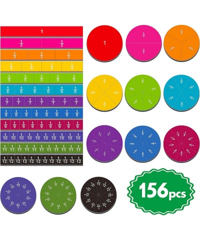 156 pcs Magnetic Rainbow Fraction Tiles Circles $25.56 Magnet Toys