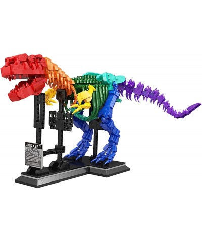 Rainbow Dinosaur Fossils Building Blocks Toys Ideas Jurassic Dinosaur Toys Construction Set to Build Dinosaur Education Toys ...