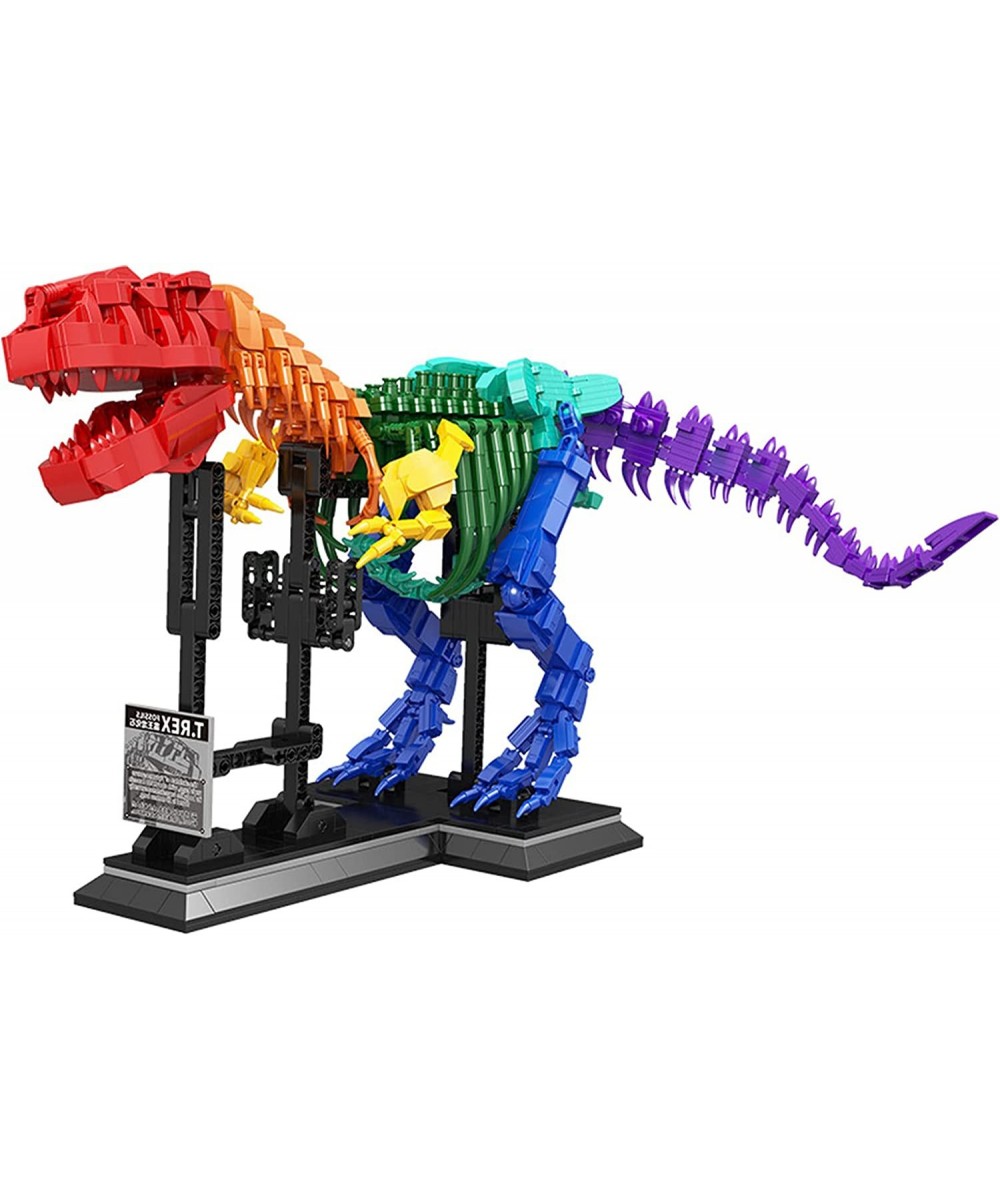 Rainbow Dinosaur Fossils Building Blocks Toys Ideas Jurassic Dinosaur Toys Construction Set to Build Dinosaur Education Toys ...