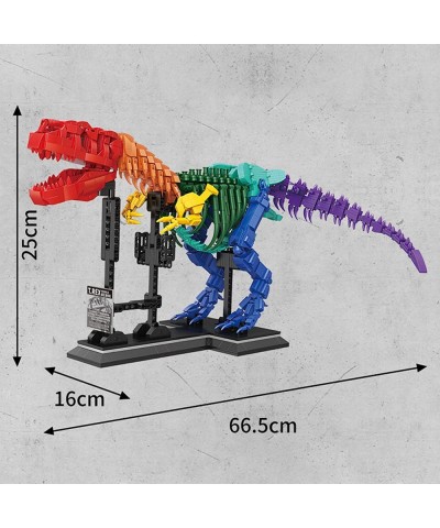 Rainbow Dinosaur Fossils Building Blocks Toys Ideas Jurassic Dinosaur Toys Construction Set to Build Dinosaur Education Toys ...