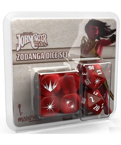 John Carter of Mars: Zodanga Dice Set (Set of 6 Custom Dice) $25.10 Dice Games