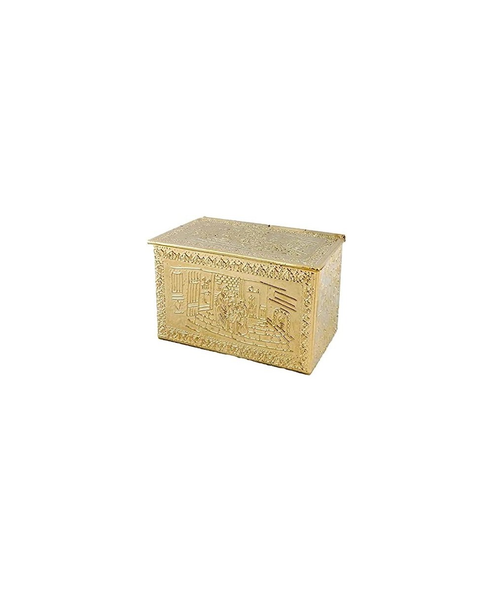 House Miniature Fireplace Accessory Brass Log Box Holder 1:12 Scale $65.40 Dollhouse Accessories