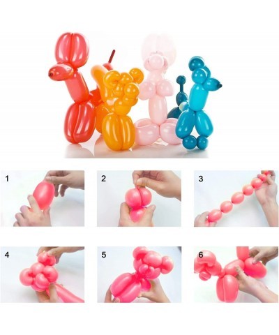 150Pcs Long Balloons Kit with Pump 260Q Twisting Animal Magic Balloons Thickening Latex Skinny Balloons for Shape Assorted Co...