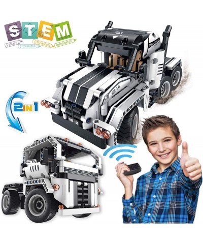 STEM Building Toys for Boys & Girls | 2 in 1 Remote Control Building Kit | Build a Semi -Truck/Cab Over | Early Learning Tech...