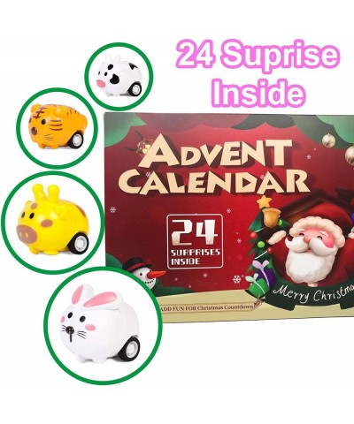 Super Cute Animal Toys for Toddler & Kids Advent Calendar 2022 24 Surprises Christmas Countdown Squishies Toys&Animal Pull Ba...