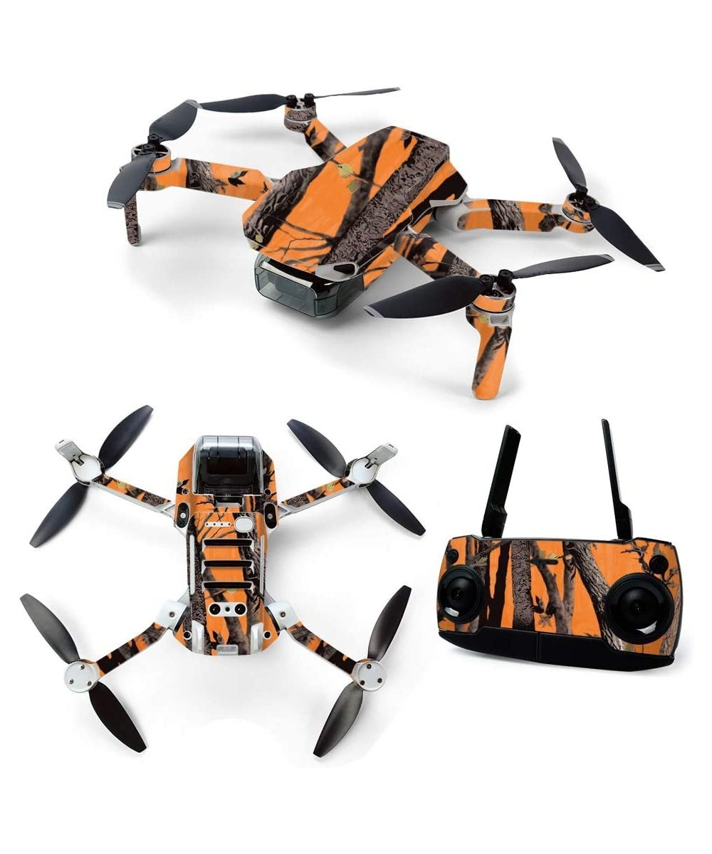 MightySkins Skin for DJI Mavic Mini Portable Drone Quadcopter - Orange Camo | Protective Durable and Unique Vinyl Decal wrap ...