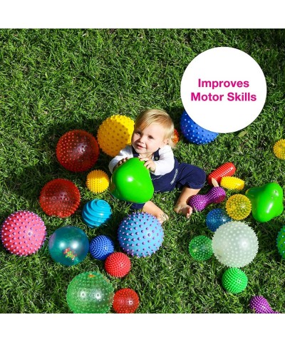 Sensory Balls for Baby - Assorted Baby Balls That Help Enhance Gross Motor Skills for Kids Aged 6 Months and Up - Set of 9 Vi...