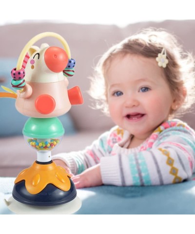 Baby Rattles Toy Infant High Chair Toys with Suction Cup Grab and Spin Sensory Development Toddlers Tray Toy Gifts for 6 12 1...