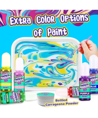 Marbling Arts and Crafts Supplies - Spin Art DIY Marble Painting Kits Stem Toys Gifts Set Kids Adults Girls Boys Tweens with ...