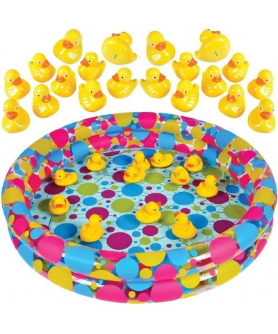 Duck Pond Matching Game for Kids - Includes 20 Plastic Ducks with Numbers and 3’ x 6” Inflatable Pool - Fun Memory Game - Wat...