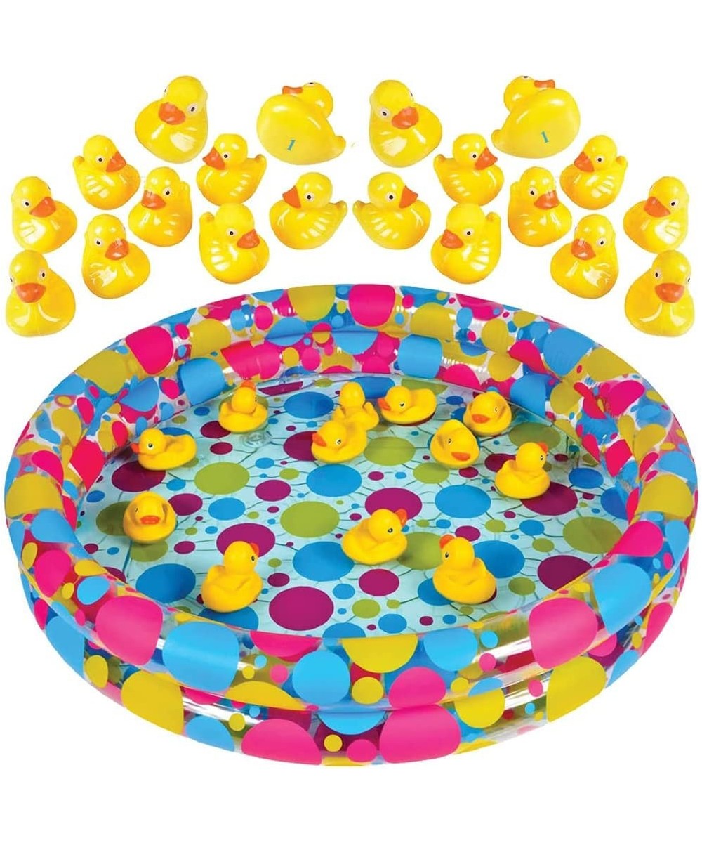 Duck Pond Matching Game for Kids - Includes 20 Plastic Ducks with Numbers and 3’ x 6” Inflatable Pool - Fun Memory Game - Wat...