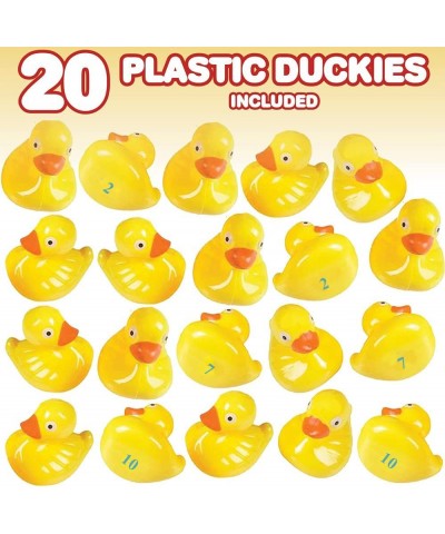 Duck Pond Matching Game for Kids - Includes 20 Plastic Ducks with Numbers and 3’ x 6” Inflatable Pool - Fun Memory Game - Wat...