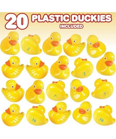 Duck Pond Matching Game for Kids - Includes 20 Plastic Ducks with Numbers and 3’ x 6” Inflatable Pool - Fun Memory Game - Wat...